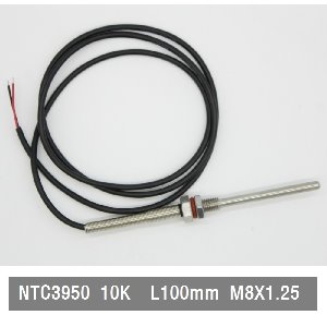 W398 온도감지기 NTC 3950 10K  L100mm M8X1.25